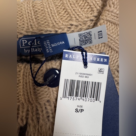 Polo Ralph Lauren Fair Isle Wool-Blend Sweater Women’s size S NWT retail$298 - Picture 12 of 12